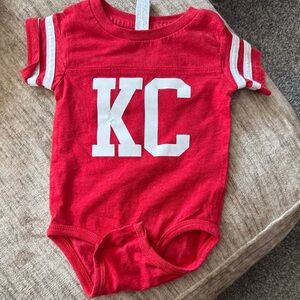 NWOT Red KC Baby Onesie